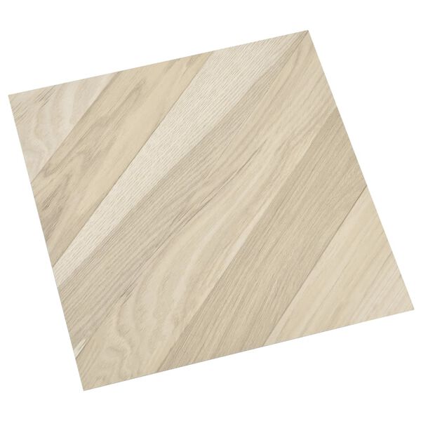 vidaXL Självhäftande golvplankor 20 st PVC 1,86 m² beige ränder