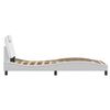 vidaXL Bed Frame "Viana" without Mattress White 80x200 cm Faux Leather