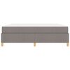 vidaXL S&auml;ngram med madrass Taupe 180 x 200 cm tyg