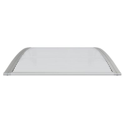 vidaXL Entrétak grå och transparent 100x75 cm polykarbonat