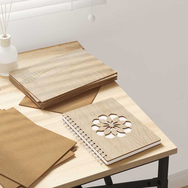 vidaXL Dekorpaneler 150 pcs Sonoma-ek 21 x 30 x 0,27 cm