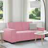 vidaXL Soffa 2-sits rosa 180x78x84 cm sammet