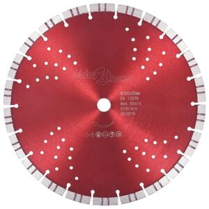 vidaXL Diamantklinga med Turbo Steel och h&aring;l 300 mm