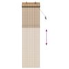 vidaXL Rullgardin med gardiner Natur 60 x 220 cm Bambu