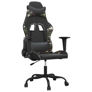 vidaXL Gamingstol svart och kamouflage konstl&auml;der