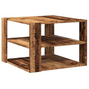vidaXL Soffbord &aring;ldrat tr&auml; 58x58x40 cm konstruerat tr&auml;