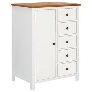vidaXl Garderob 76x52x105 cm massiv ek