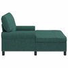 vidaXL Chaise Lounge med kudde Mörkgrön 91 x 157 x 91 cm tyg
