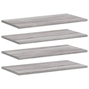 vidaXL V&auml;gghyllor 4 st gr&aring; sonoma 60x20x1,5 cm konstruerat tr&auml;
