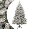 vidaXL Plastgran med sn&ouml; g&aring;ngj&auml;rn 240 cm