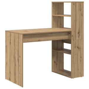 vidaXL Skrivbord Artisan Ek Konstruerat tr&auml; 113 x 54 x 120 cm