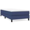 vidaXL Boxspring-s&auml;ngram bl&aring; 100x200 cm tyg