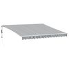 vidaXL Markis automatiskt inf&auml;llbar antracit&vit 400x350 cm