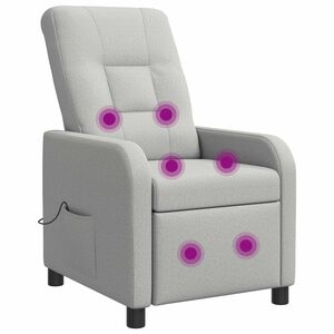 vidaXL Massagef&aring;t&ouml;lj Moln Gr&aring; Tyg