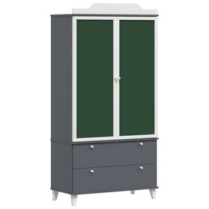 vidaXL Barnens kreativa f&ouml;rvaring ROROS Gr&aring; och Vit 90 x 45 x 180 cm