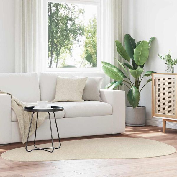 vidaXL Omr&aring;desmattor HUARTE Beige 140 x 200 cm Polyester