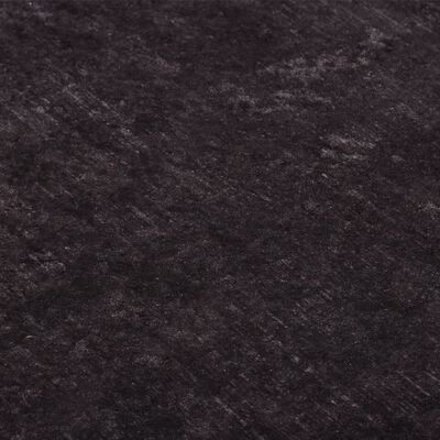 vidaXL Matta tvättbar 80x300 cm svart och guld halkfri