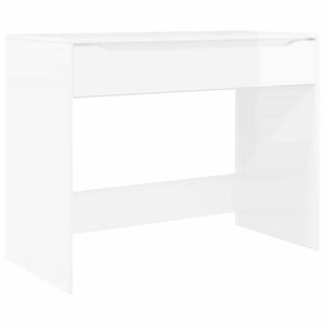 vidaXL Skrivbord H&ouml;gblank Vit 100 x 50 x 78 cm Konstruerat tr&auml;