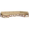 vidaXL Utomhussoffset med kudde 8 pcs Naturlig och Beige