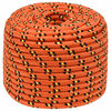 vidaXL M&aring;ngsidigt bruksrep 12 mm 100 m Orange PP 930 kg Maxbelastning