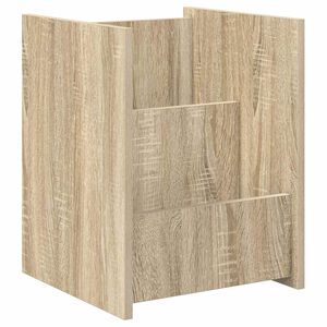 vidaXL Tidningshylla Sonoma-ek 35 x 35 x 45 cm Konstruerat tr&auml;