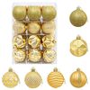 vidaXL Julbollset 36 st Guld 6 cm Polystyren