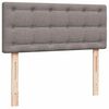 vidaXL Ottoman s&auml;ngram med madrass taupe 120x190 cm tyg
