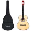 vidaXL Gitarr f&ouml;r nyb&ouml;rjare med fodral klassisk 3/4 36"
