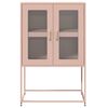 vidaXL Highboard rosa 68x39x107 cm stål