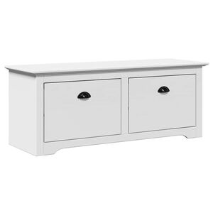vidaXL Hallb&auml;nk BODO vit 114x40x45 cm