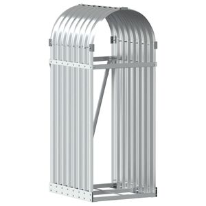 vidaXL Vedst&auml;ll silver 40x45x100 cm galvaniserat st&aring;l