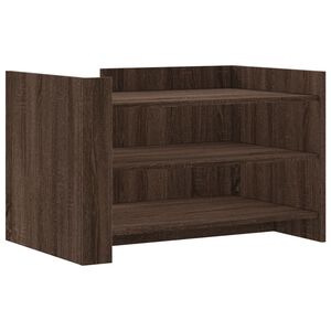 vidaXL Soffbord brun ek 80x50x50 cm konstruerat tr&auml;