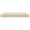 vidaXL Dyna till pallsoffa beige 73x40x7 cm bomull
