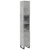 vidaXL Badrumssk&aring;p betonggr&aring; 30x30x190 cm konstruerat tr&auml;