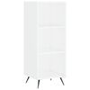 vidaXL Bokhylla vit 34,5x32,5x90 cm konstruerat tr&auml;