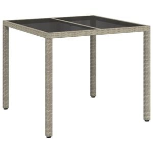 vidaXL Tr&auml;dg&aring;rdsbord Gr&aring; 90 x 90 x 75 cm konstrotting