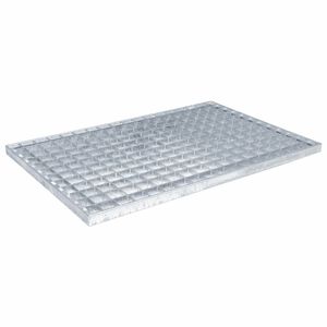 vidaXL Galler Silver 60 x 40 x 2 cm Varmf&ouml;rzinkad st&aring;l