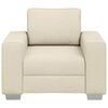 vidaXL Soffa Beige 100 x 80 x 82 cm Linnenblandad tyg