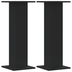 vidaXL V&auml;xtst&auml;ll 2 st svart 30x30x80 cm konstruerat tr&auml;