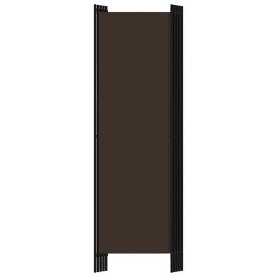vidaXL Rumsavdelare 5 paneler brun 250x180 cm