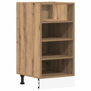 vidaXL Undersk&aring;p "Riga" artisan ek 40x44,5x81,5 cm konstruerat tr&auml;