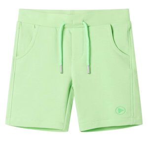 Barnshorts fluogr&ouml;n 128