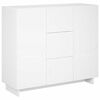 vidaXL Sideboard Vit 85.5 x 31 x 75 cm Konstruerat tr&auml;