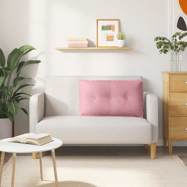 vidaXL Ryggkudde Rosa 80 x 50 cm Kordread tyg
