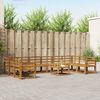 vidaXL Utomhussoffset 11 pcs Naturf&auml;rg Massivt Akaciatr&auml;