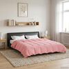 vidaXL Sommar Duvet Quiltad Rosa 240 x 260 cm Mikrofiber