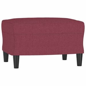 vidaXL Fotpall Vinr&ouml;d 60x50x41 cm tyg