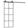 vidaXL Skjutd&ouml;rr med beslagset ESG glas och aluminium 76x205 cm