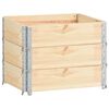 vidaXL Upph&ouml;jd odlingsb&auml;dd 3 st 60x80 cm massiv furu