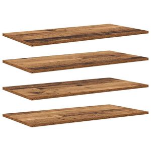 vidaXL Bokhylla Br&auml;da 3 niv&aring;er 4 st 80 x 40 x 1,5 cm Konstruerat tr&auml;